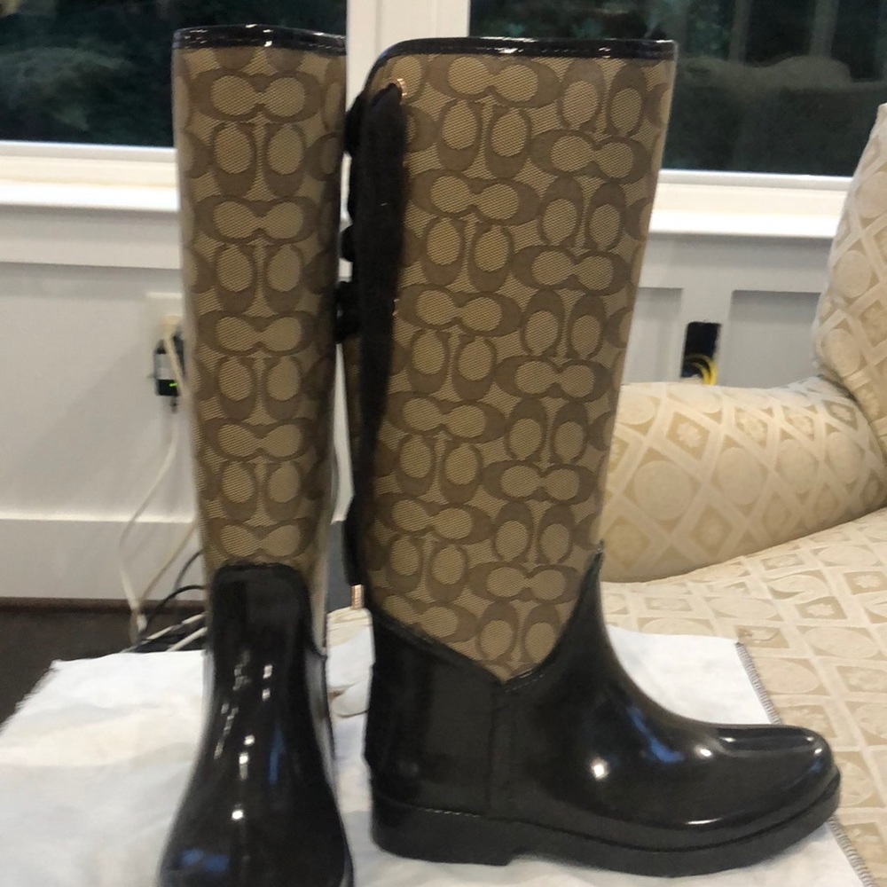 Coach rain boots